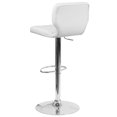 thumbnail image 5 of Bowery Hill Faux Leather Adjustable Bar Stool in White, 5 of 7