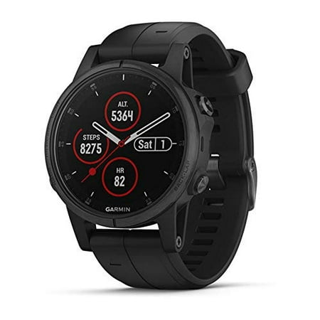 Garmin Fenix 5 Plus, Premium Multisport GPS Smartwatch, Features Color TOPO Maps, Heart Rate Monitoring, Music and Garmin