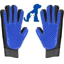 Pet Grooming Glove 2 PCS, Upgraded Soft Pet Hair Remover Gentle Deshedding Brush Glove Deshedding Tool for Cats Dogs -Efficient Pet Hair Remover Mitt