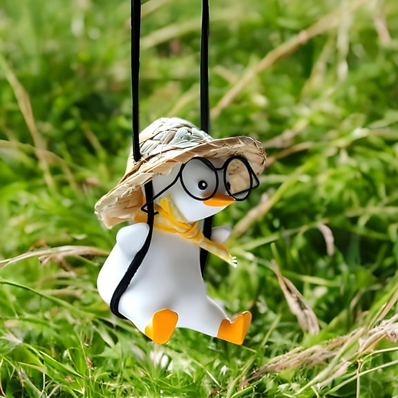 BESTSKY Cool Swinging Duck Car Hanging Ornament,Funny Truck Pendant Car Charms