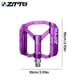 thumbnail image 4 of Ztto 1 par de bicicletas Pedal plano L7U Rodamiento Antideslizante Pedales de color Sólido Ciclismo Ciclo de Montaña Pieza Accesorios Suministros Púrpura Yuarrent OD002841-04B, 4 of 7
