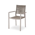 thumbnail image 6 of Outdoor Modern Aluminum Dining Chair with Rope Seat (Set of 2), Silver and Taupe, 6 of 9