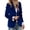 Blue, variant on Tops For Women 2026 Trendy Soild Elegant Long Sleeve Lapel Casual Coat Fashion Clothes