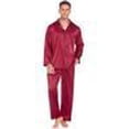 thumbnail image 2 of Ekouaer Couples Matching Pajamas Silk Long Sleeve Sleepwear Satin Soft Button Down Loungewear Pjs Set, 2 of 6