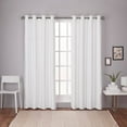 thumbnail image 5 of Exclusive Home Curtains 2 Pack London Textured Linen Thermal Grommet Top Curtain Panels, 5 of 11