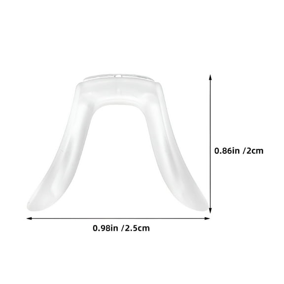 XIRQI 2026 New 2Pcs Anti Slip Silicone Eyeglass Nose Pads Soft Nose Bridge Insert Nose Bridge Pads for Glasses and Sunglasses Accessories for Nose Use