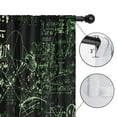 thumbnail image 4 of Blackout Kids Curtains,Math Equations Glowing Green Pattern Childrens Insulated Curtains Set Of 2,Bedroom Essentials,Toddler Room Decor 42"x54", 4 of 5