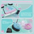 thumbnail image 4 of PlayVital Cute Bear Controller Silicone Case for ps5, Kawaii Controller Cover Compatible with Charging Station, Gamepad Skin Protector for ps5 with Touch Pad Sticker & Thumb Grips - Green & Red, 4 of 5
