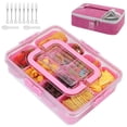 thumbnail image 1 of Nevera térmica Snack Box WETRBWEH con 8 compartimentos, color rosa, 1 of 7