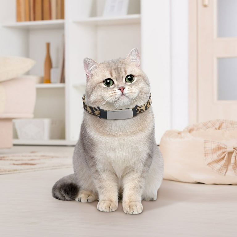 Cute Pet Partner N Ew Product Leopard Pattern Pet Collar Cat Collar With Be Ll Cat Neck Ring Dog Tie down Indoor Cat Ceramic Dog Tie Out Stake for Small Dogs Pet