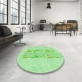 thumbnail image 3 of Ahgly Company Indoor Rectangle Patterned Stoplight Go Green Area Rugs, 7' x 9', 3 of 6