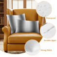 thumbnail image 4 of Gray White Ombre Outdoor Pillow Covers, Waterproof Decorative Throw Pillowcases Set of 2, Modern Abstract Art Farmhouse Gradient Couch Cushion Cases with Zipper for Outside Patio Garden Sofa 20"x12", 4 of 9