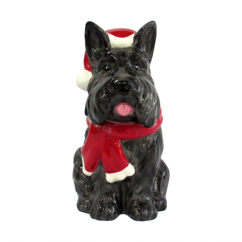 Holiday Time Scottie Cookie Jar
