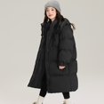 thumbnail image 2 of Mercatoo Winter Long Puffer Jacket for Girls Heavyweight Warm Thick Fleece Lined Outerwear Casual Cozy Puffy Hooded Outdoor Coat, 2 of 5