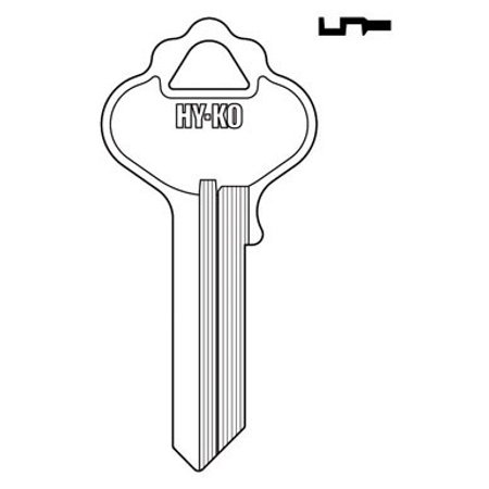 Hy Ko House Key Blank Single sided For Fits Independent Lico Case Of 10 Each Pack Qty 1