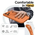 thumbnail image 6 of JETech Case for iPhone 17 Pro, 6.3-Inch, Minimalist Soft TPU Cover with Matte Finish (Orange), 6 of 7