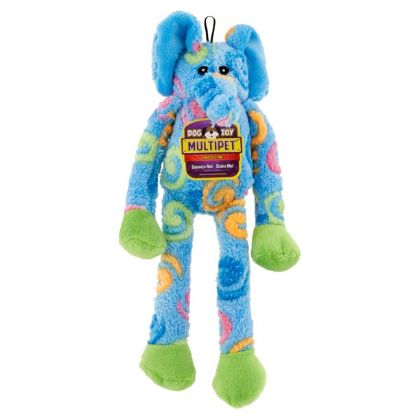 Multipet Multiswirl NoiseMaking Squeaky Plush Dog Toys