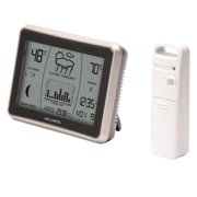AcuRite Wireless Weather Station with Indoor/Outdoor Temperature, Hyperlocal Forecast, Moon Phase, Time, Date, and Built-In Barometer (00621A3)
