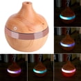 thumbnail image 3 of 300ML Wood Humidifier Cool Air Mist Oil Aroma Diffuser LED Colorful Night Light with USB Cable for Home Office Car Spa Yoga Kid's Room, 3 of 5