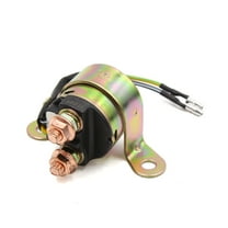 Unique Bargains DC 12V 2 Wire Motorcycle Scooter Starter Solenoid Relay Black for GN 125