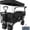 Black, variant on Collapsible Wagon cart with Removable Canopy, Large All Terrain Wheels, Brake, Adjustable Handles, Cooler Bag, Grey Red