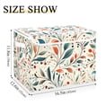 thumbnail image 5 of Yayeee Collapsible Cube Storage Bin with Lid Fabric Closet Decorative Basket with Handles, Beige Whimsical Leaves, 5 of 7