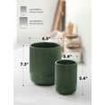 thumbnail image 4 of LE TAUCI Set of 2 Ceramic Utensil Holders, Large and Small Kitchen Crocks for Cooking Utensils, Countertop Organizer & Decorative Vase, Forest Green Utensil Holder, 4 of 8