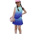 thumbnail image 6 of Summer Outfits for Children Girls 10-12 Cute Two Piece Outfits Activewear Athletic Tank Top and Y2K Skirts Clothing Sets Dark Blue 2-3 Years, 6 of 6