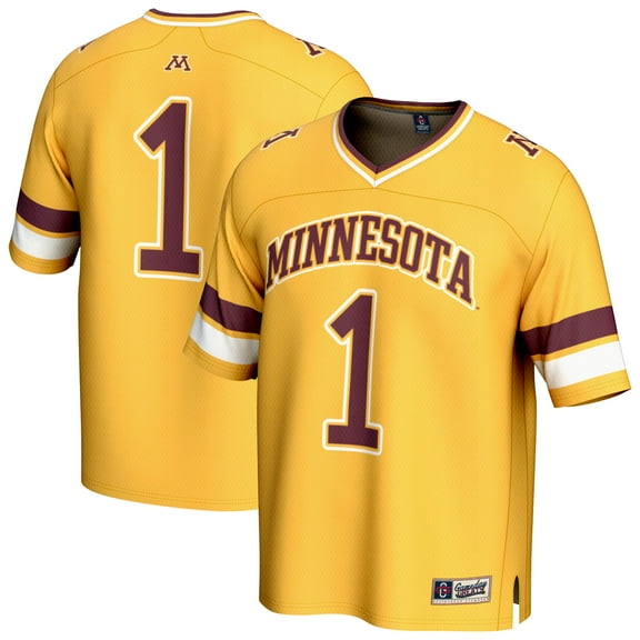 Youth GameDay Greats #1 Gold Minnesota Golden Gophers Collegiate Football Fashion Jersey