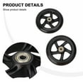 thumbnail image 4 of 2 Pcs Roue de Trottinette 5 Pouces Roues Universelles Roues avant de Fauteuil Roulant Roulement 125mm, 4 of 8