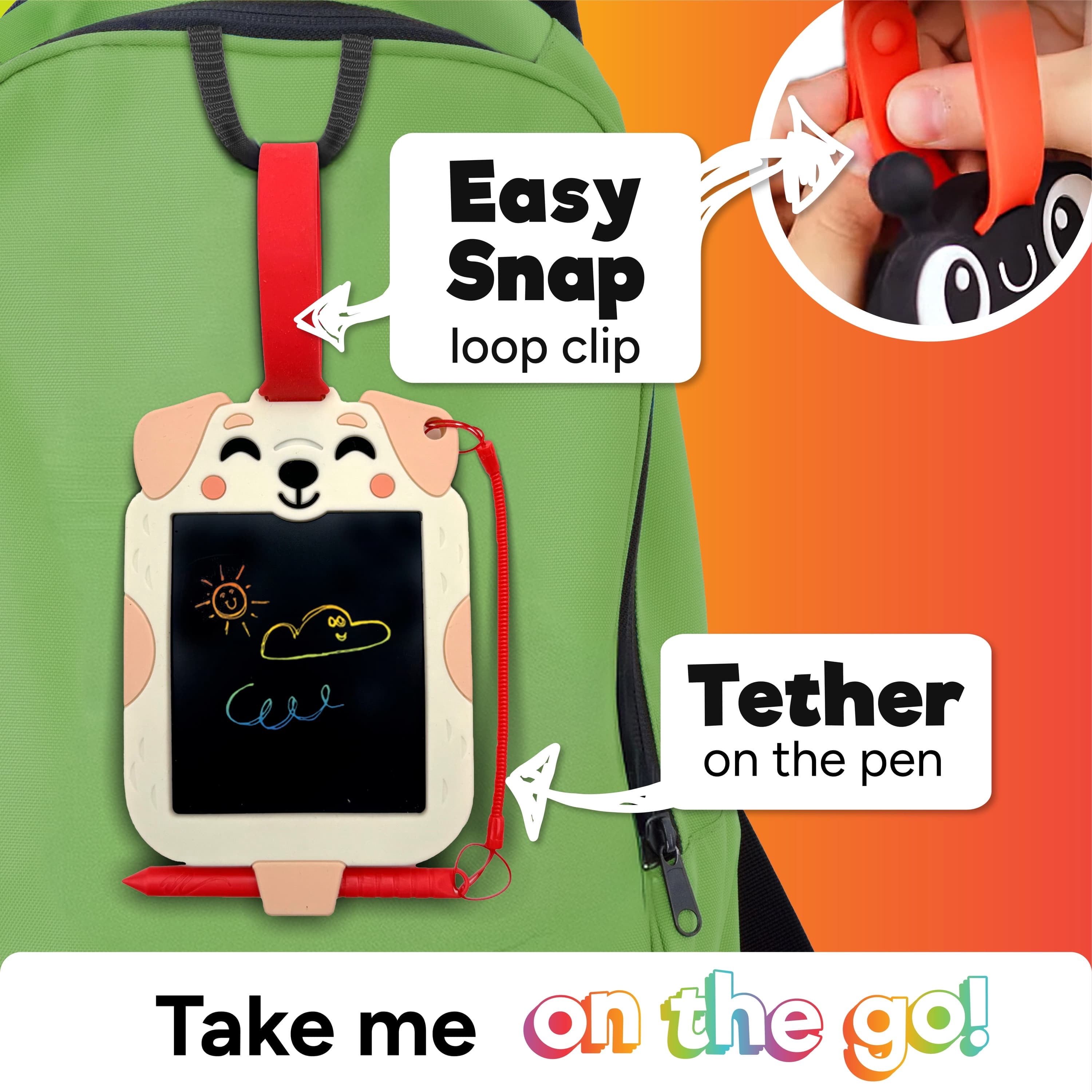 Boogie Board Scribble Pals Owl Portable Doodle Tablet for Children Ages 3+ by Buffalo Games