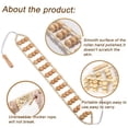thumbnail image 4 of Natural Wood Lymphatic Drainage Kit, 2 In 1 Massage Tools & Equipment With Curved Massage Roller Stick And Rope Massager For Body Sculpting And Anti-Cellulite, 4 of 7