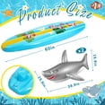 thumbnail image 2 of Tabla de surf inflable y decoración de luau con forma de tiburón Cunhill, 2 of 7