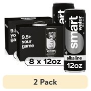 (2 pack) Glaceau Smartwater Alkaline With Antioxidant Cans, 12 fl oz, 8 Pack