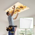 thumbnail image 4 of Sunflower Magnetic Fluorescent Light Covers for Ceiling Lights 2 x 4 Feet, Butterfly Spring Floral Retro Office Classroom Kitchen Drop Ceiling Light Covers Lighting Filters Shade Panel 1 Pack, 4 of 9