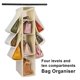 thumbnail image 5 of Moyic Bolsa de almacenamiento para colgar en armario de 4 capas y 10 rejillas, bolso de mano para guardarropa, bolsa de soporte plegable para Almacenamiento y organización del hogar Moyic HA066879-00, 5 of 6