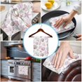 thumbnail image 3 of Pink Coastal Kitchen Towels Set of 2, Water Absorbent Dish Towel, Beach Nautical Starfish Coral Seashells Decorative Hand Towels - Quick Drying Cloth for Cooking Baking, 18x28 Inch, 3 of 8