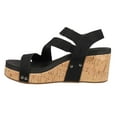 thumbnail image 3 of Corkys Womens Spring Fling Studded Wedge Ankle Strap  Casual Shoes, 3 of 5