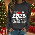 thumbnail image 2 of Fall Saving Talove Long Sleeve Shirts for Women Graphic Printed Sweatshirt Women Fall Clothes Work Tops Womens Tops Trendy Going Out Christmas Shirts, 2 of 4