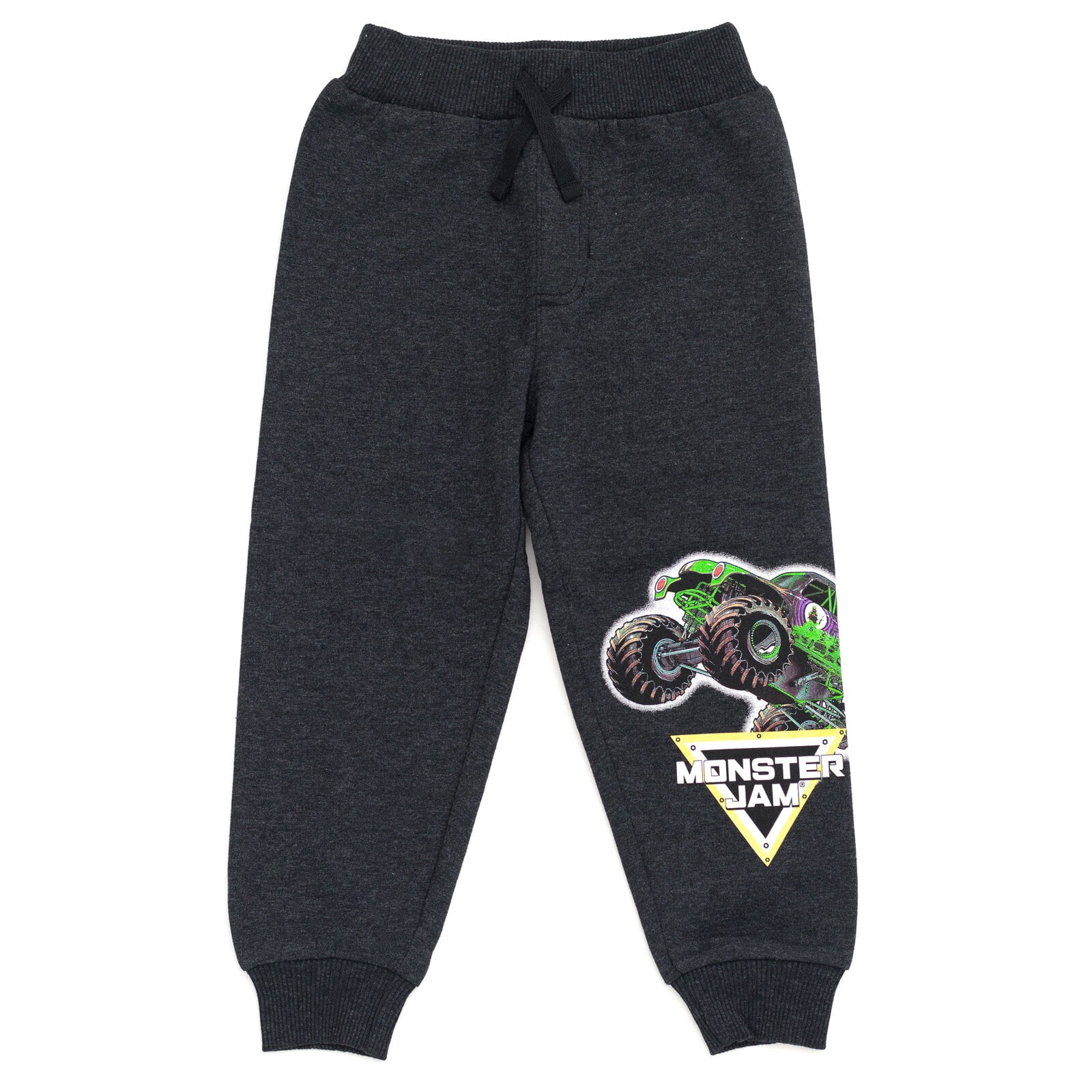 Monster Jam Toddler Boys' Fleece 2-Piece Hoodie and Pants Set Charcoal Heather