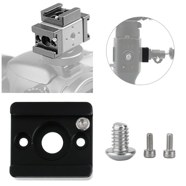 Soporte De Base Del Adaptador De Montaje En Zapata Fría Con Tornillos, Ligero Soporte De Base Del Adaptador De Montaje En Zapata Fría Portátil Para Jaula De Cámara