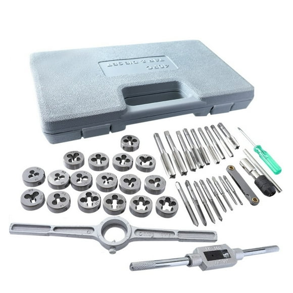 40pcs Tap Die Set Metric 3-12mm Alloy Steel Screw Tap Threading Tools With Storage Case