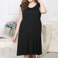 thumbnail image 2 of ShomPort Plus Size V Neck Sleeveless Maternity Dress Comfortable Casual Breathable Maternity Dress, 2 of 5
