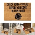 thumbnail image 2 of Dsscvnef Funny Doormat Farmhouse Welcome Rug Decorative Front Door Mat English Floor Carpet Positive Energy Home, 2 of 4