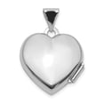 thumbnail image 2 of Gem & Harmony 14K White Gold LOVE OF MY LIFE Heart Locket Pendant (NO CHAIN) for Women, 2 of 5