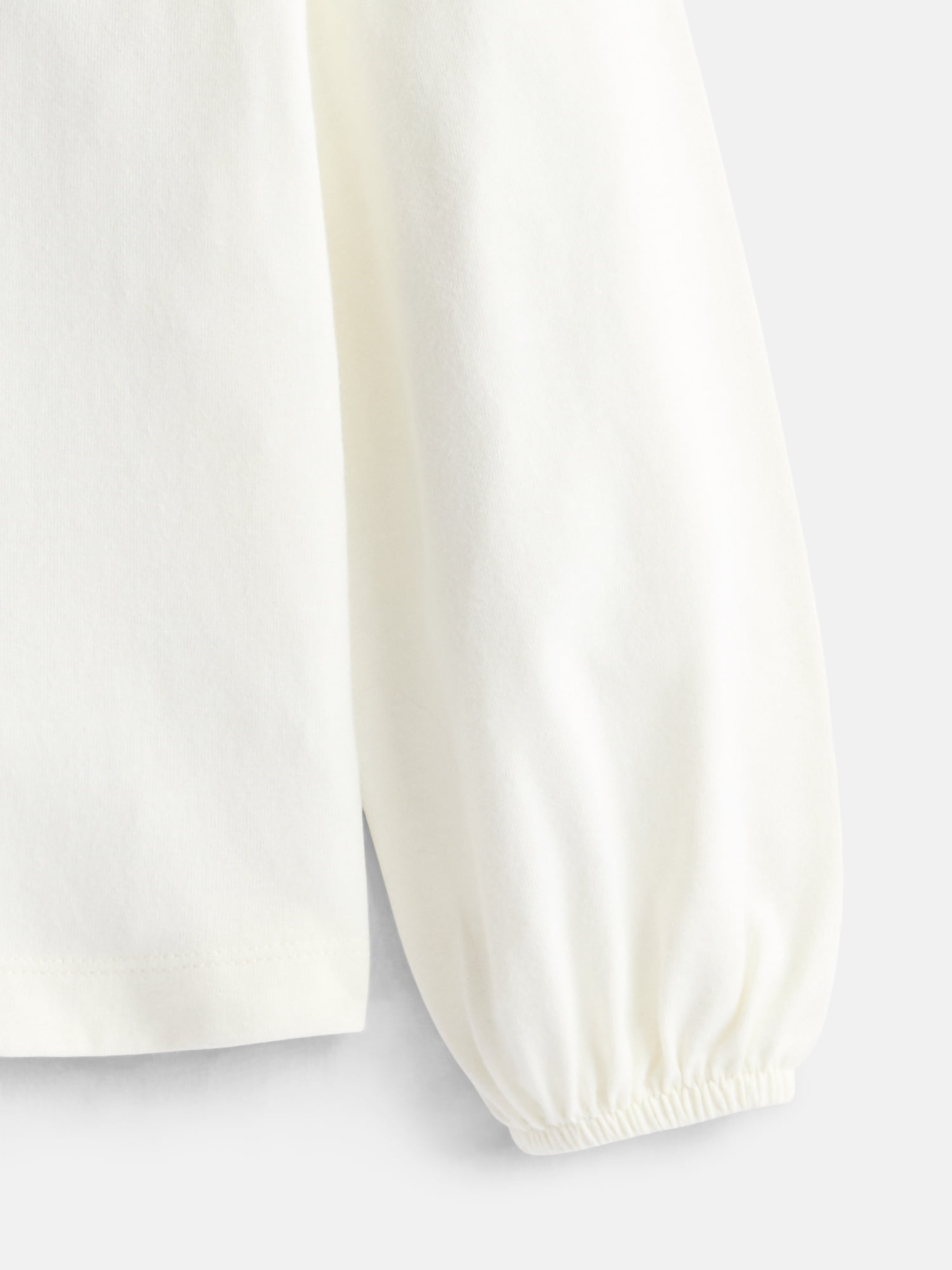 Wonder Nation Girls Graphic Tee with Long Puff Sleeves, Sizes 4-10