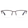 thumbnail image 3 of Chesterfield Semi-Rimless Rectangular Matte Gray Eyeglasses, 3 of 4