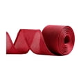 thumbnail image 2 of AYktou Red Burlap Ribbon, 1.5 Inch×10 Yard Linen Ribbon Woven DIY Handmade Edging Wreath Holiday Decoration Wired Ribbon for Birthday, Wedding, Christmas Gift Wrapping, 2 of 7