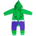 thumbnail image 2 of Hulk Boys Single Roleplay Coverall Romper with Hood, Toddler, 2 of 3