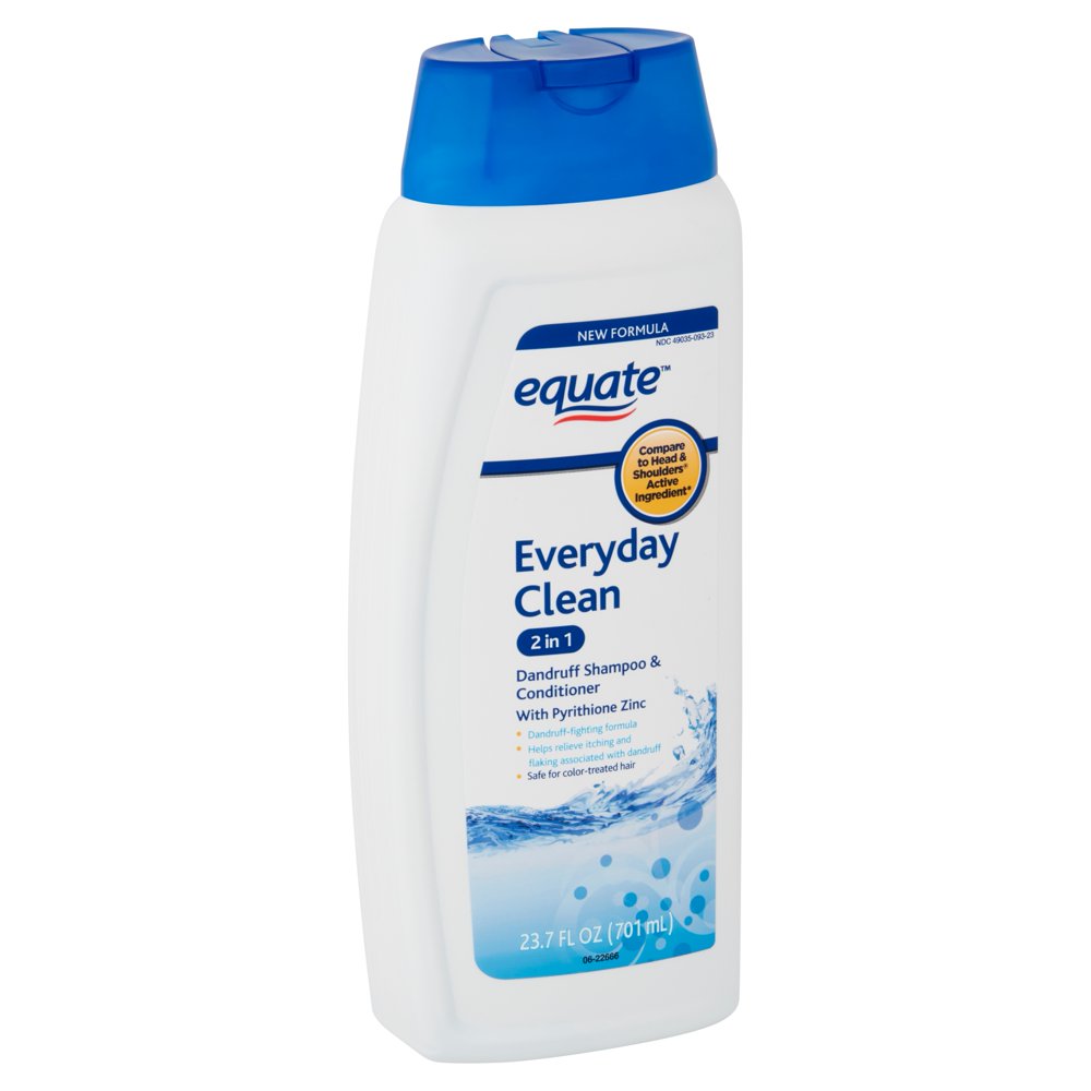 Equate 2in1 Dandruff Shampoo & Conditioner, Everyday Clean, 23.7 fl